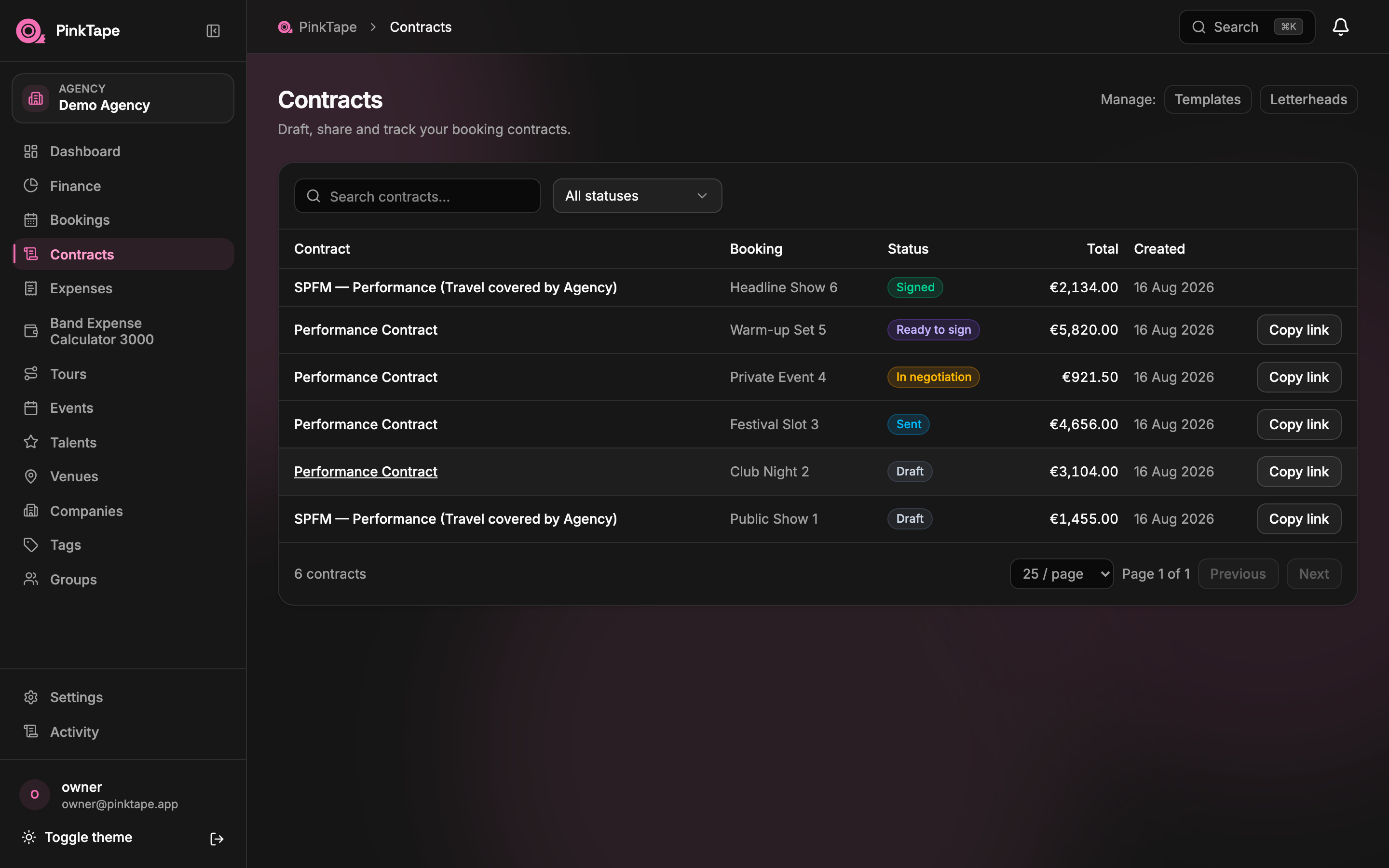 Contracts